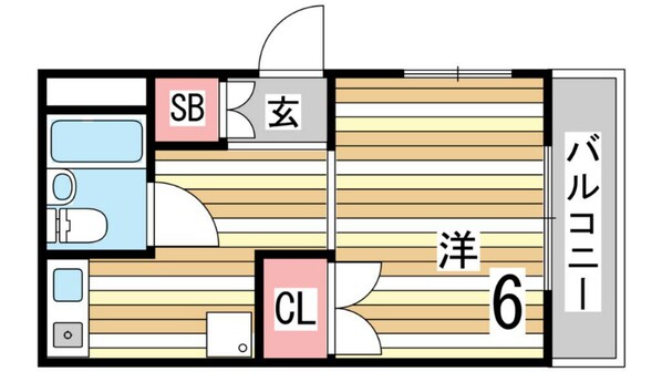 ドムールコスモス甲南町の物件間取画像